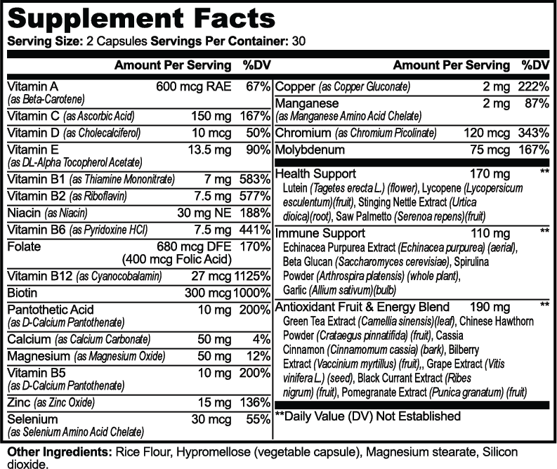Calma Complete Multivitamins